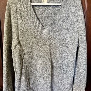 a new day Heather Gray V-Neck Sweater